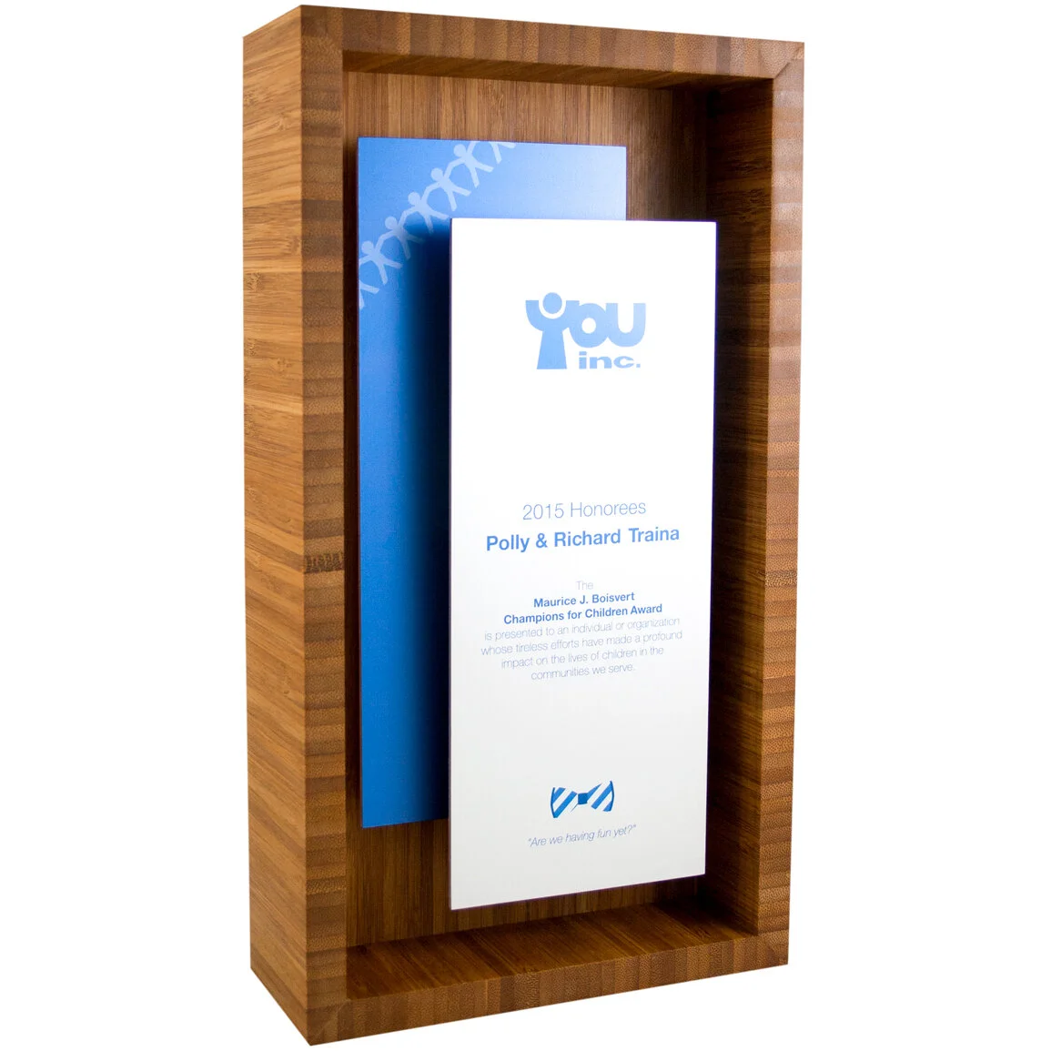 modern shadow box plaque — andrew watson design