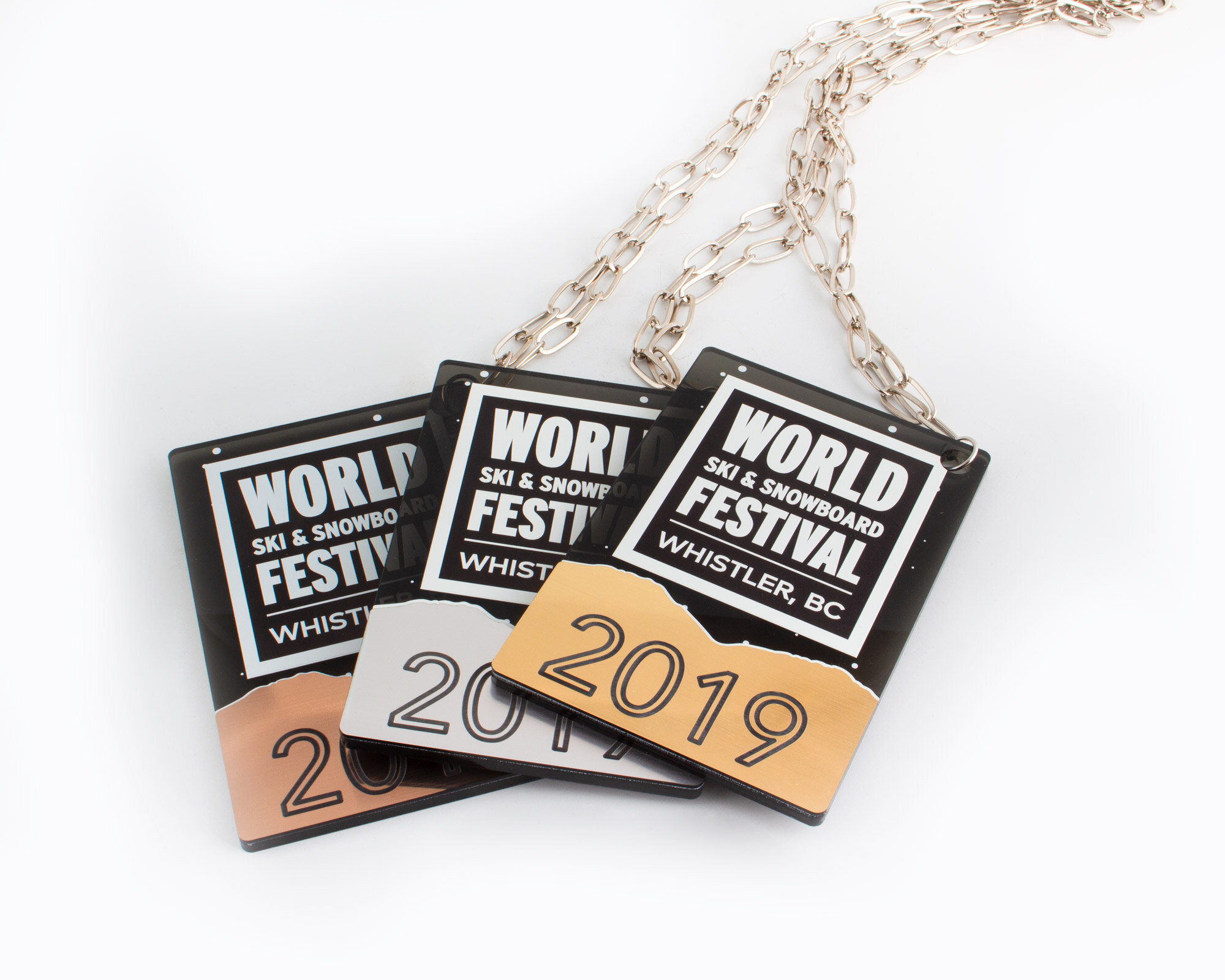 whistler world ski and snowboard festival custom acrylic medals
