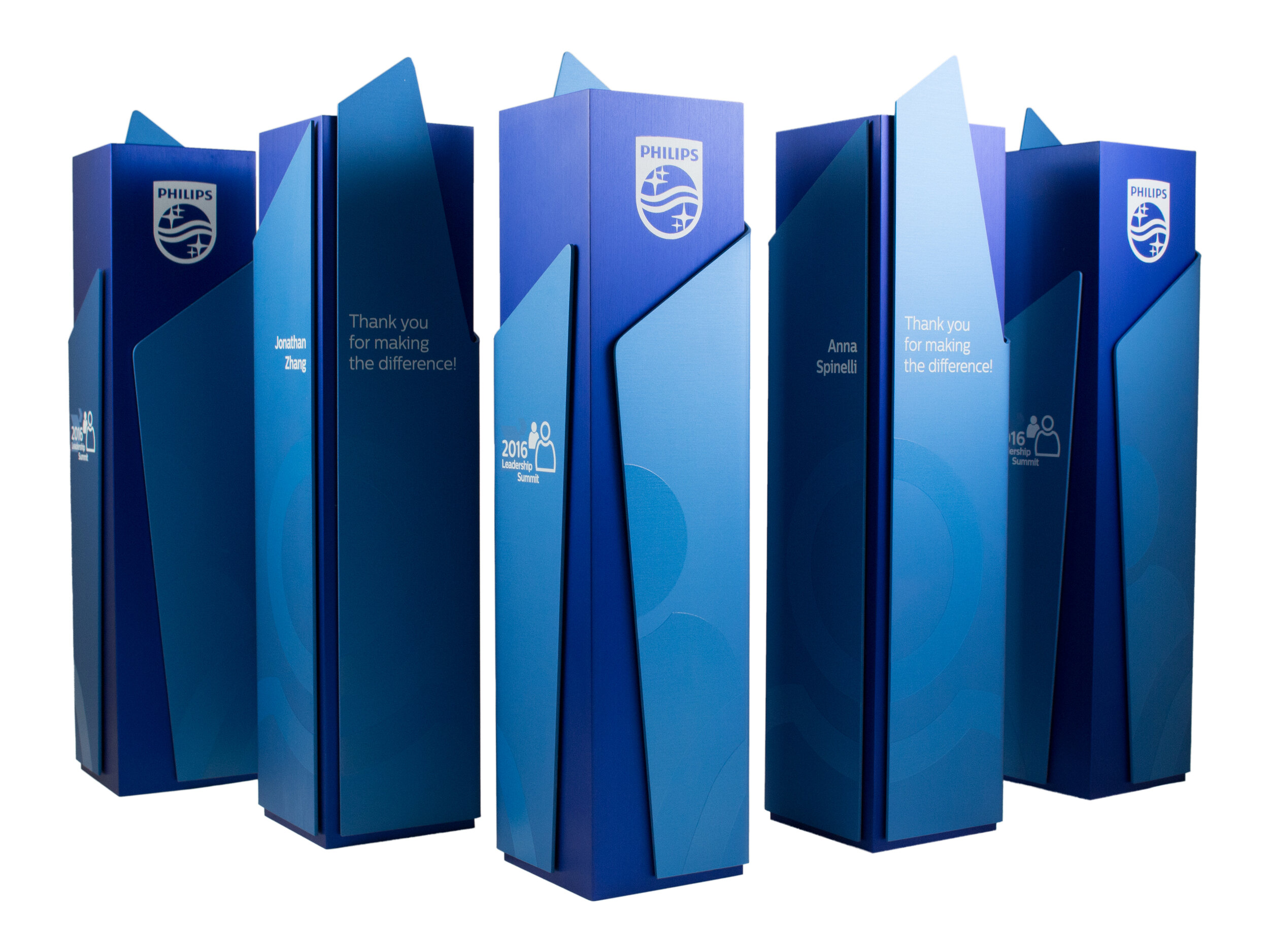 Philips custom metal award corporate recognition program 