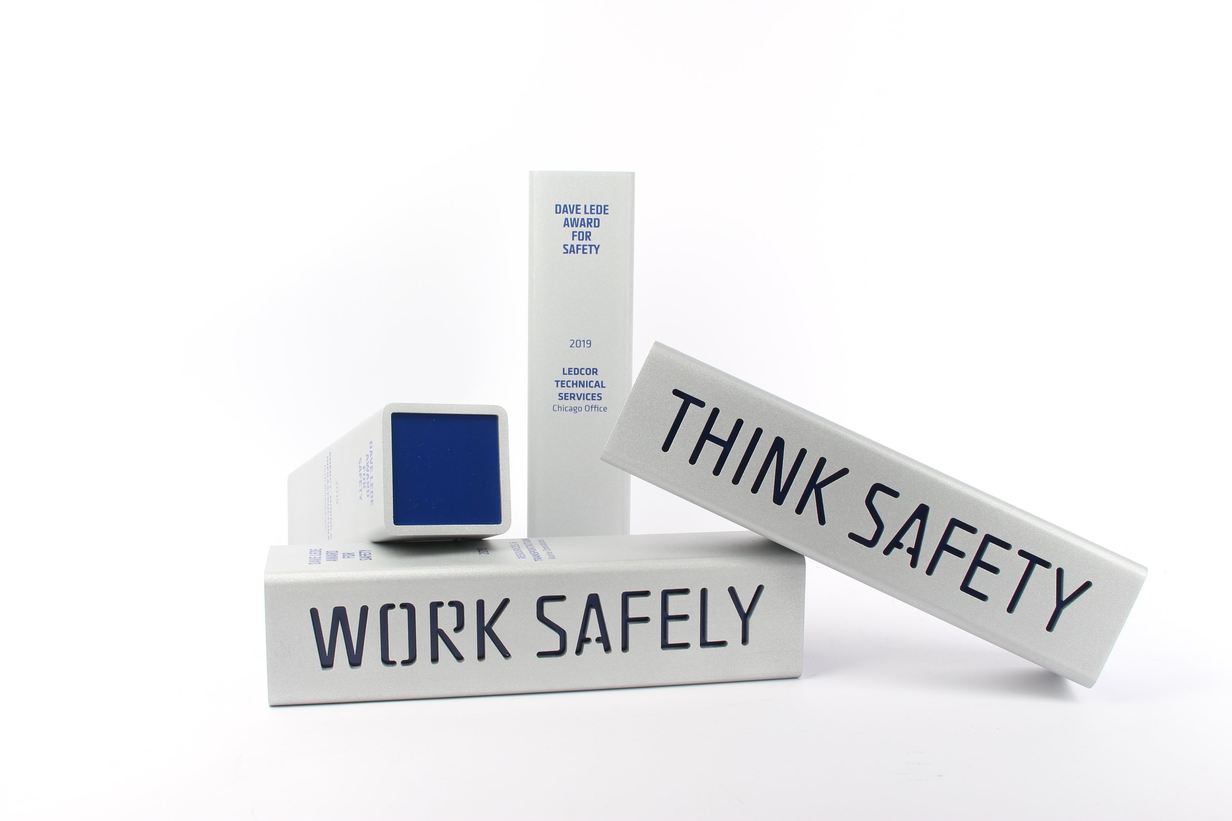 work safely think safety construction award metal tube
