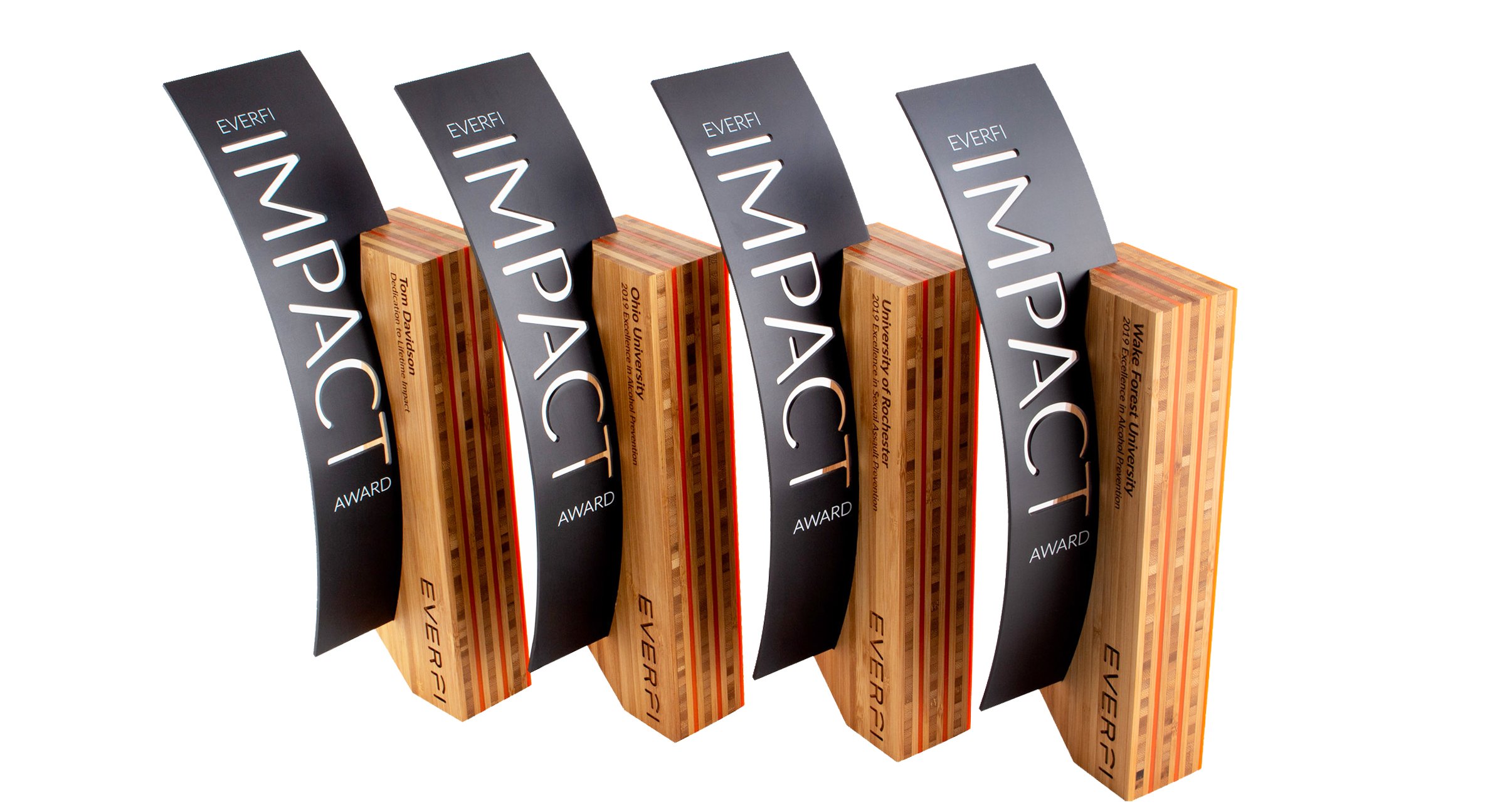 custom marketing and leadership awards for a corporate event conference bamboo sustainable awards