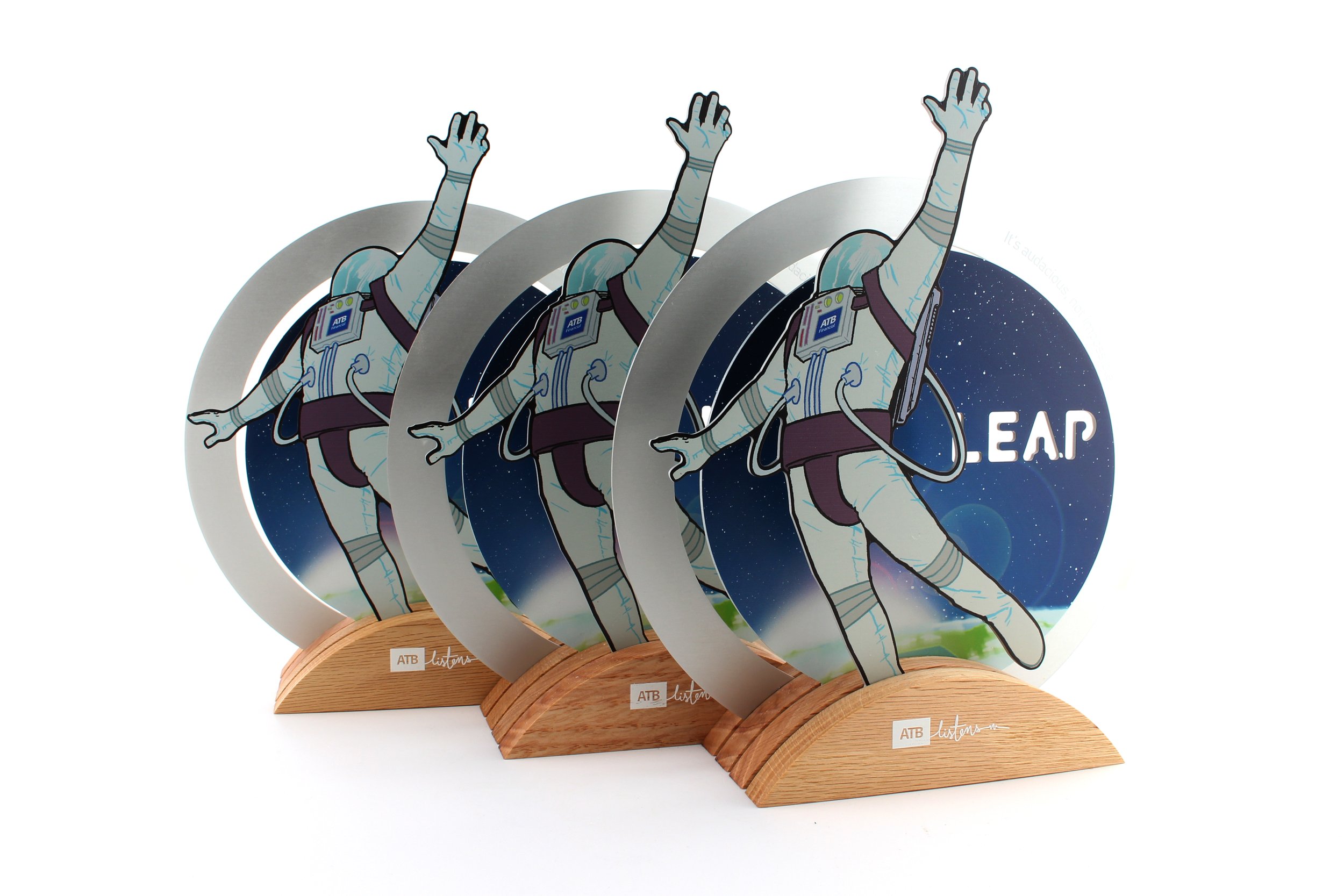 ATB leap awards for staff appreciation and workplace event high quality creative design 2