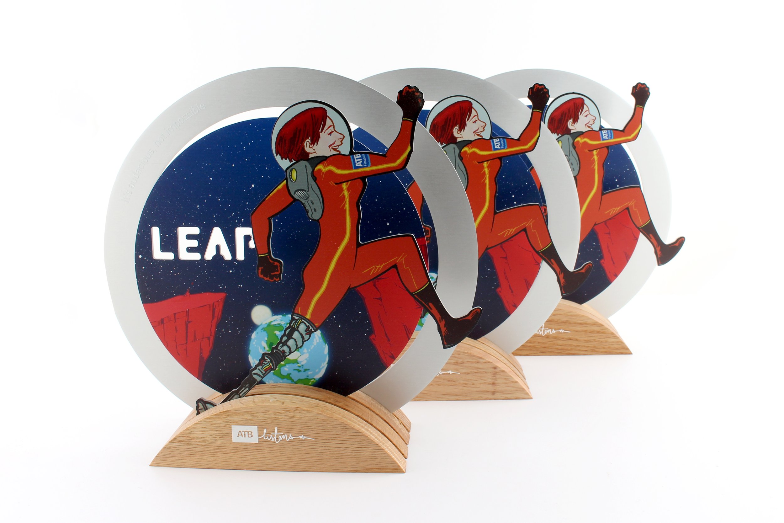 ATB leap awards for staff appreciation and workplace event high quality creative design 2