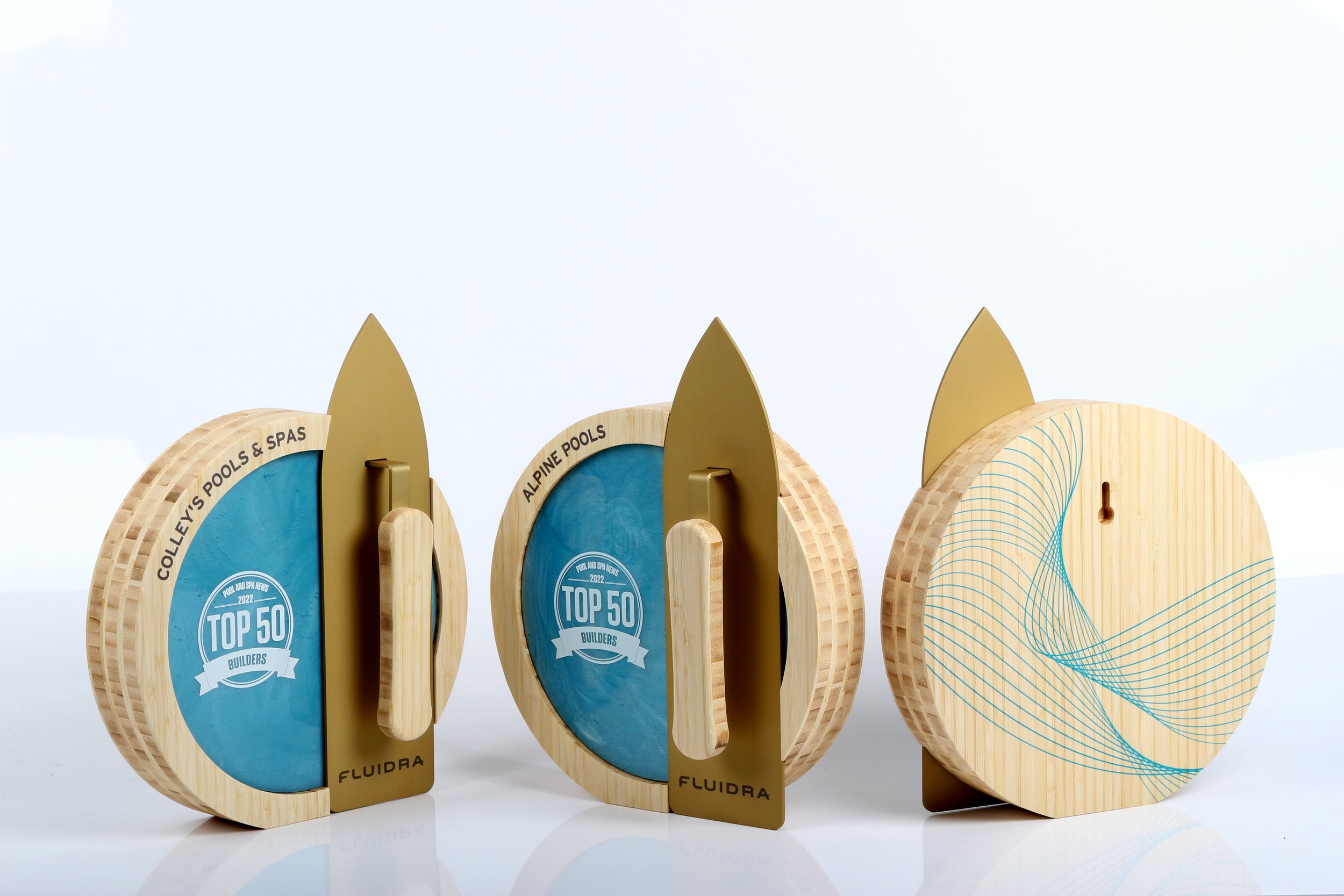 Corporate branded unique awards for Fluidra