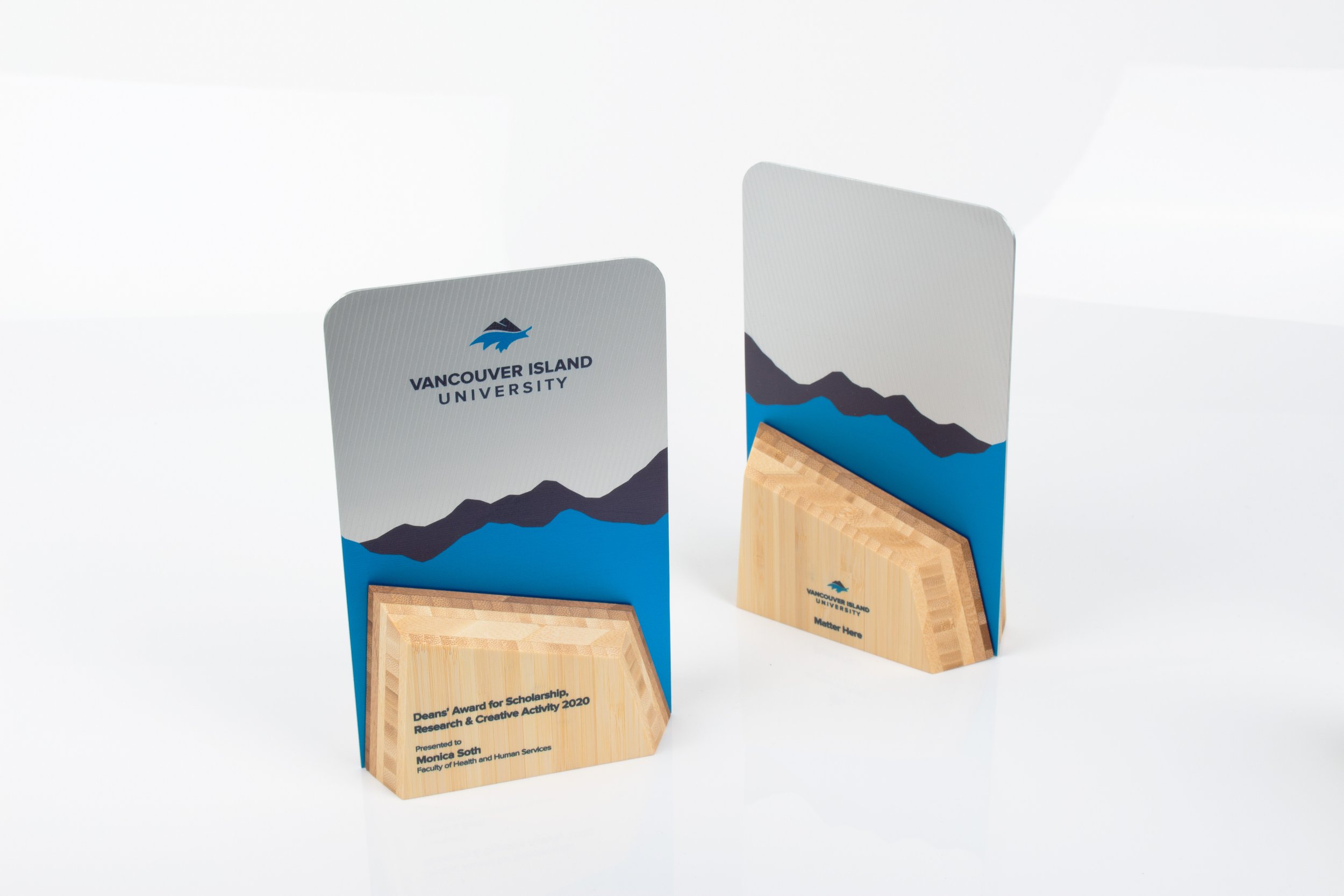 Unique trophy design for Vancouver Island University 