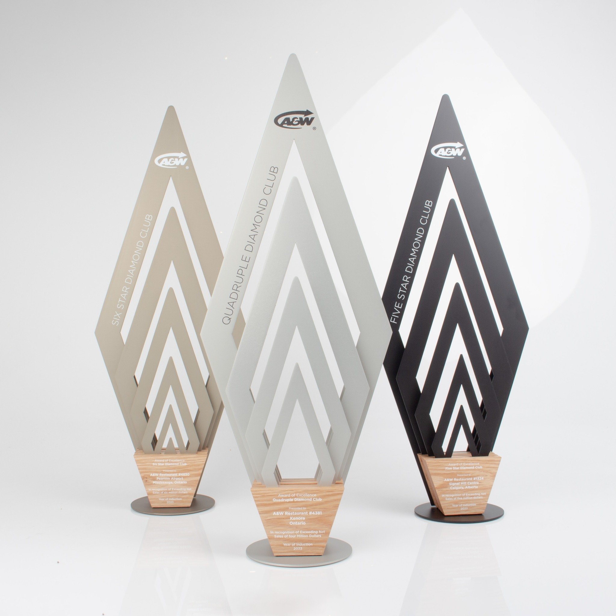 It's always a pleasure working with @awcanada 🙌

These striking employee recognition awards are another great example of the unique concepts our design team are capable of crafting 👏

[ ] #customtrophy #customtrophies #customawards #moderndesign #c