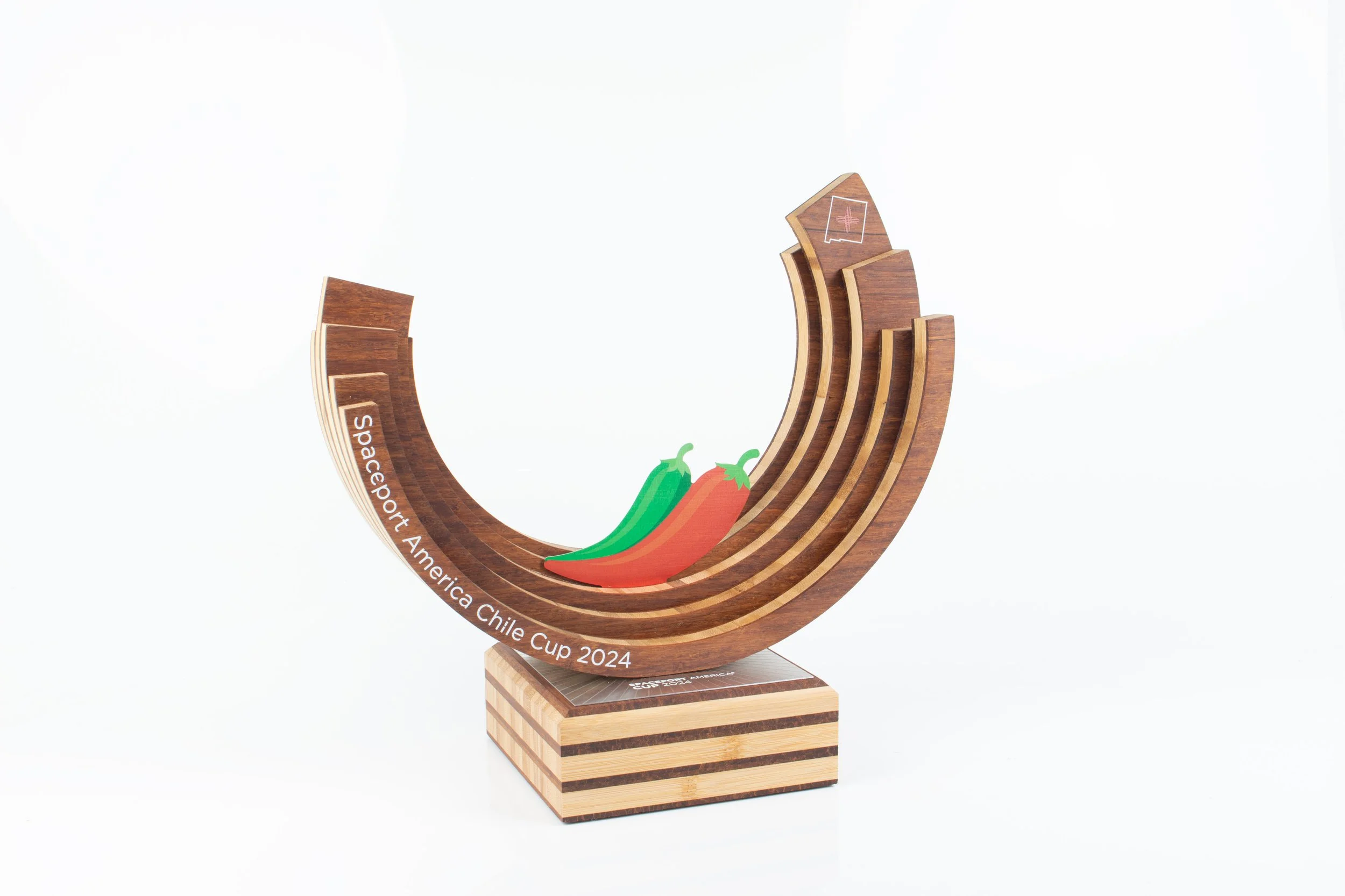 Spaceport America Chile Cup custom bamboo eco trophy - watson design.jpg