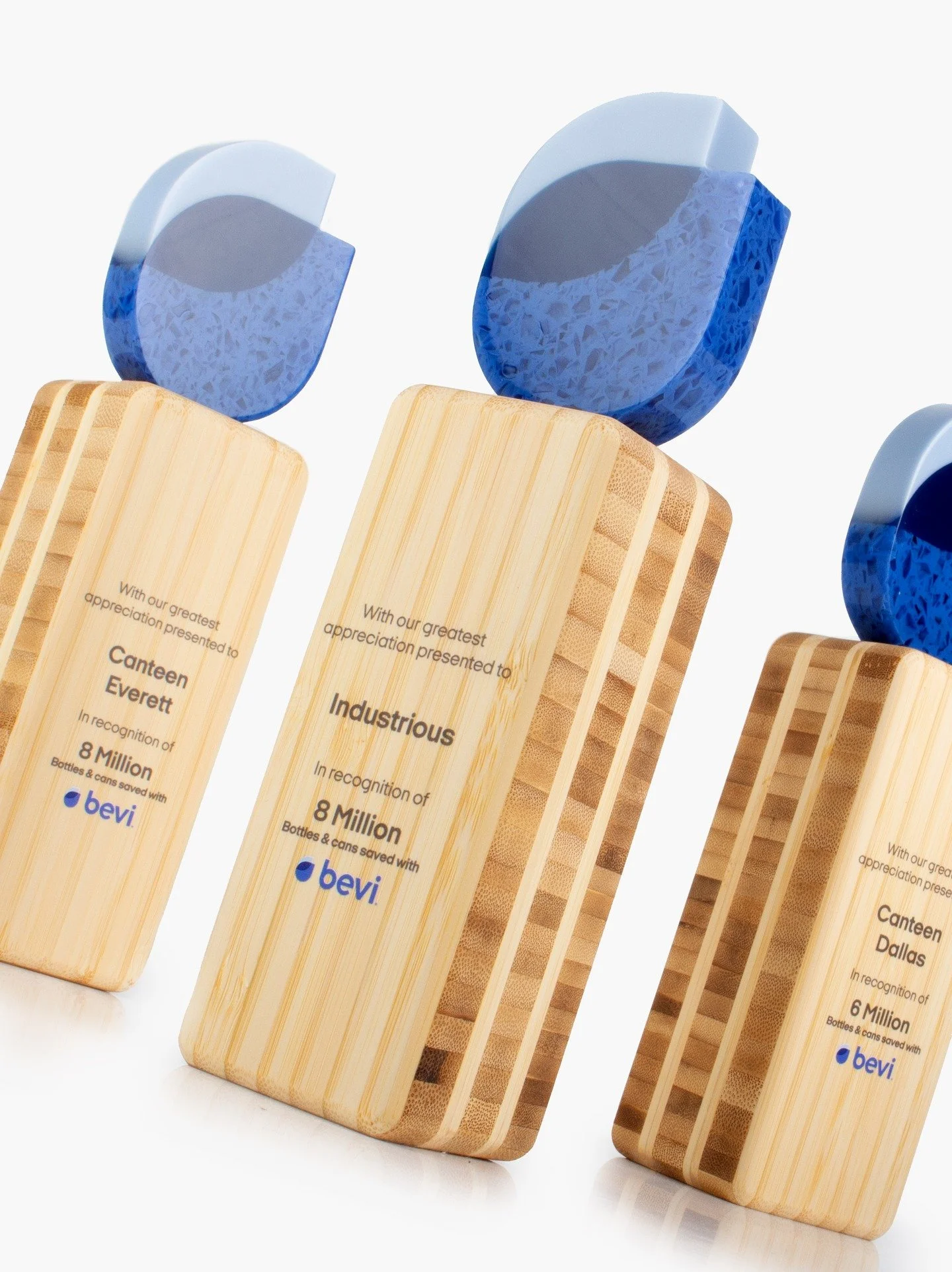 These awards were designed with sustainability in mind, using 100% recycled custom acrylic and renewable, eco-friendly bamboo. Simple, clean, and thoughtful&mdash;proof that recognition can look good and do good.
.
.
.
.
.
.
#customtrophy&nbsp;#custo