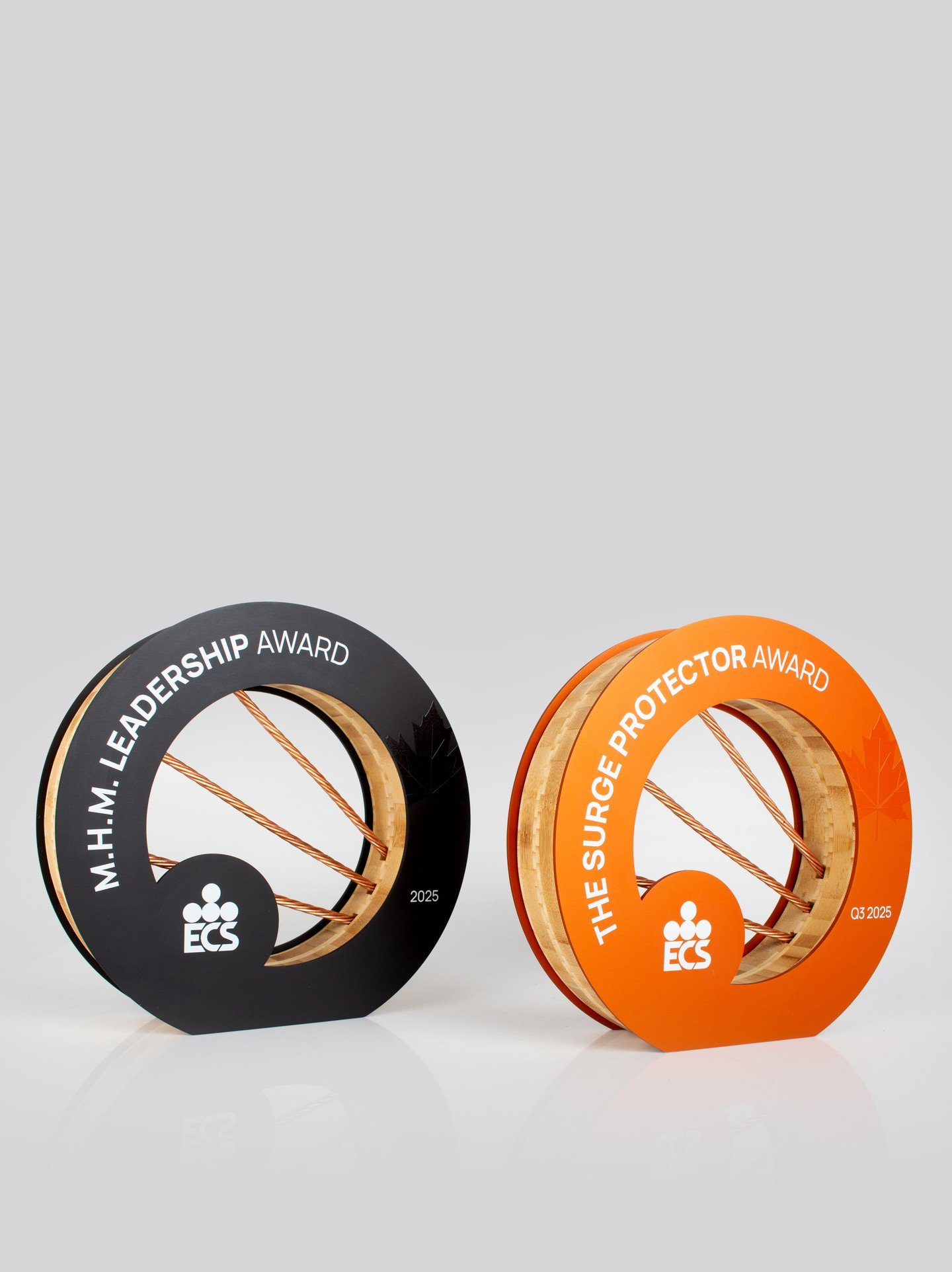 We teamed up with ECS to design these custom awards, transforming copper wiring from their own warehouse into one-of-a-kind symbols of recognition. 
.
The design process kicked off in the sweetest way possible &mdash; with a box of donuts from the EC