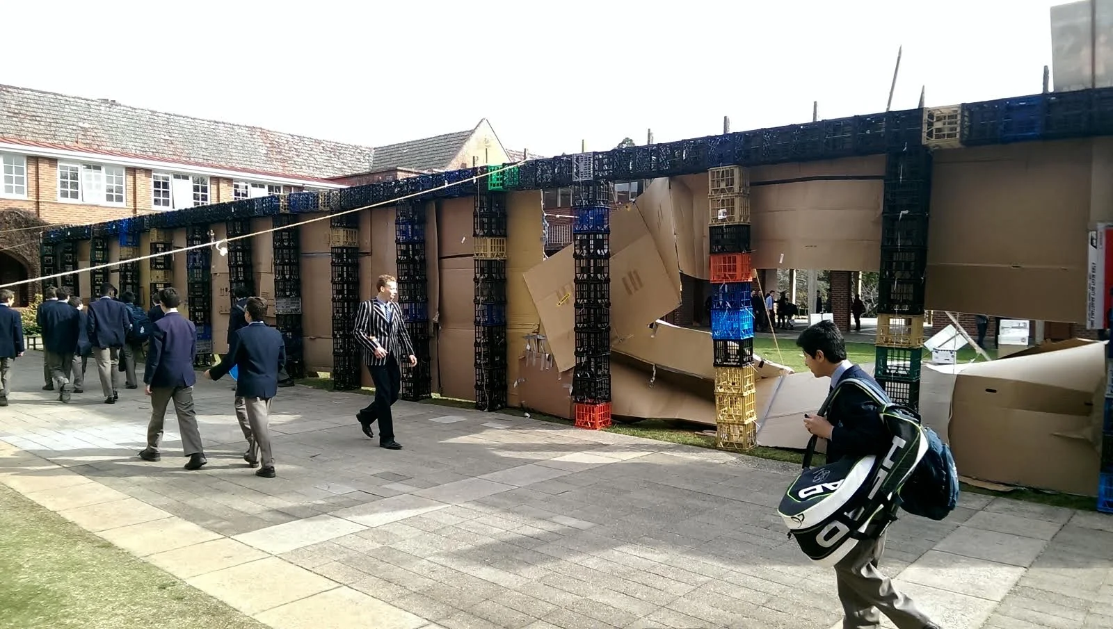 The back of the wall