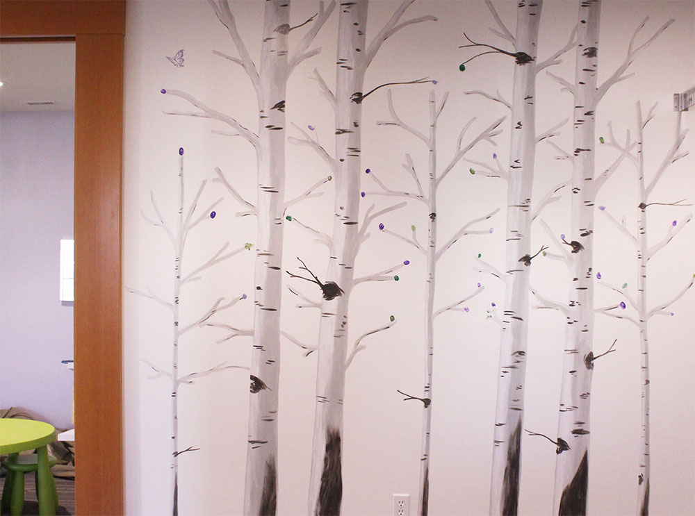 Join our Family Tree by placing your thumb print (your 'leaf') onto our wall!