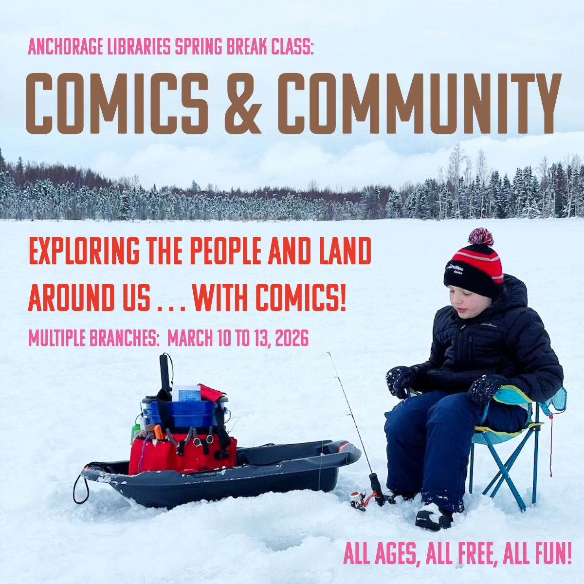 Comics Class at the Gerrish (Girdwood) Library