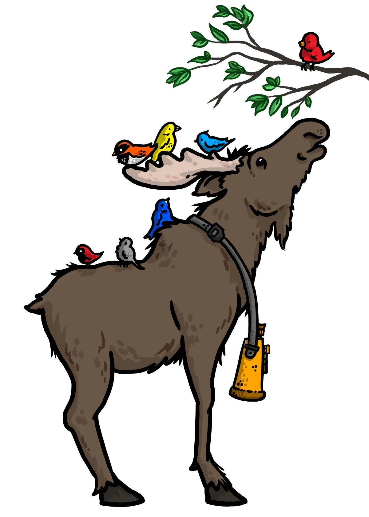 Moose Bird Watching-final Color (small).jpg