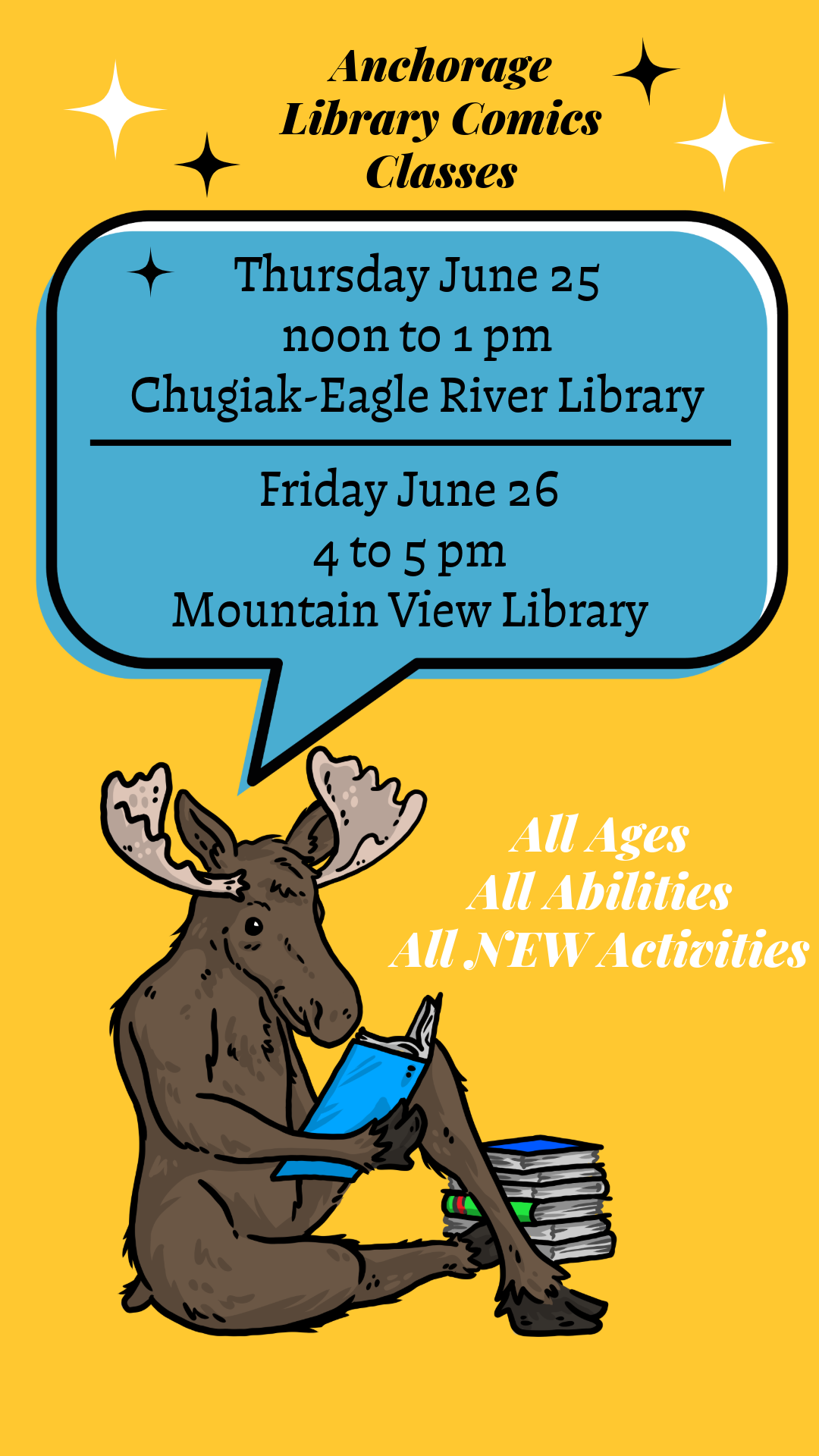 Comics Class at the Mountain View Library 