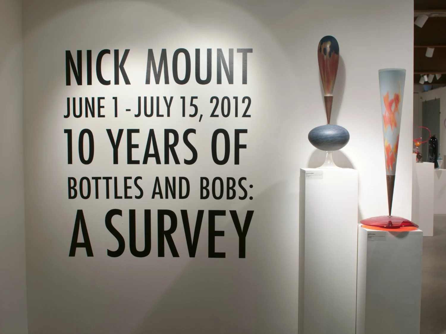 Nick Mount Exhibtion in Pittsburgh Celebrates his bottles and bobs