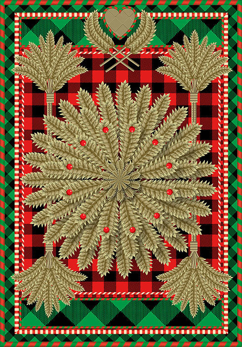 Advent 2013: Day Three: Swedish Wheat Q. Cassetti, 2013 Trumansburg, NY, Adobe Illustrator CC