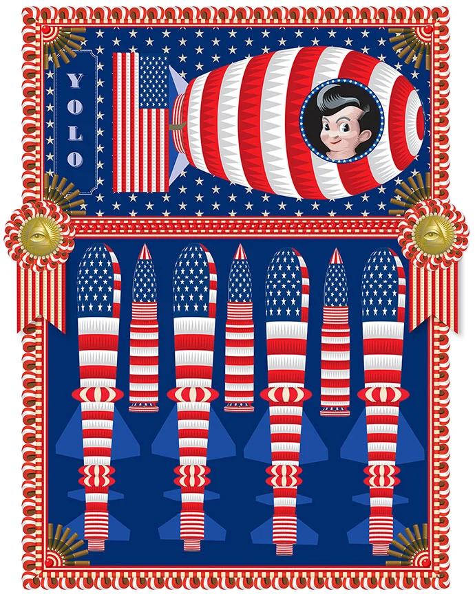 My America: Big Boy, Fat Boy Q. Cassetti 2013 Trumansburg, NY, Adobe Illustrator CC