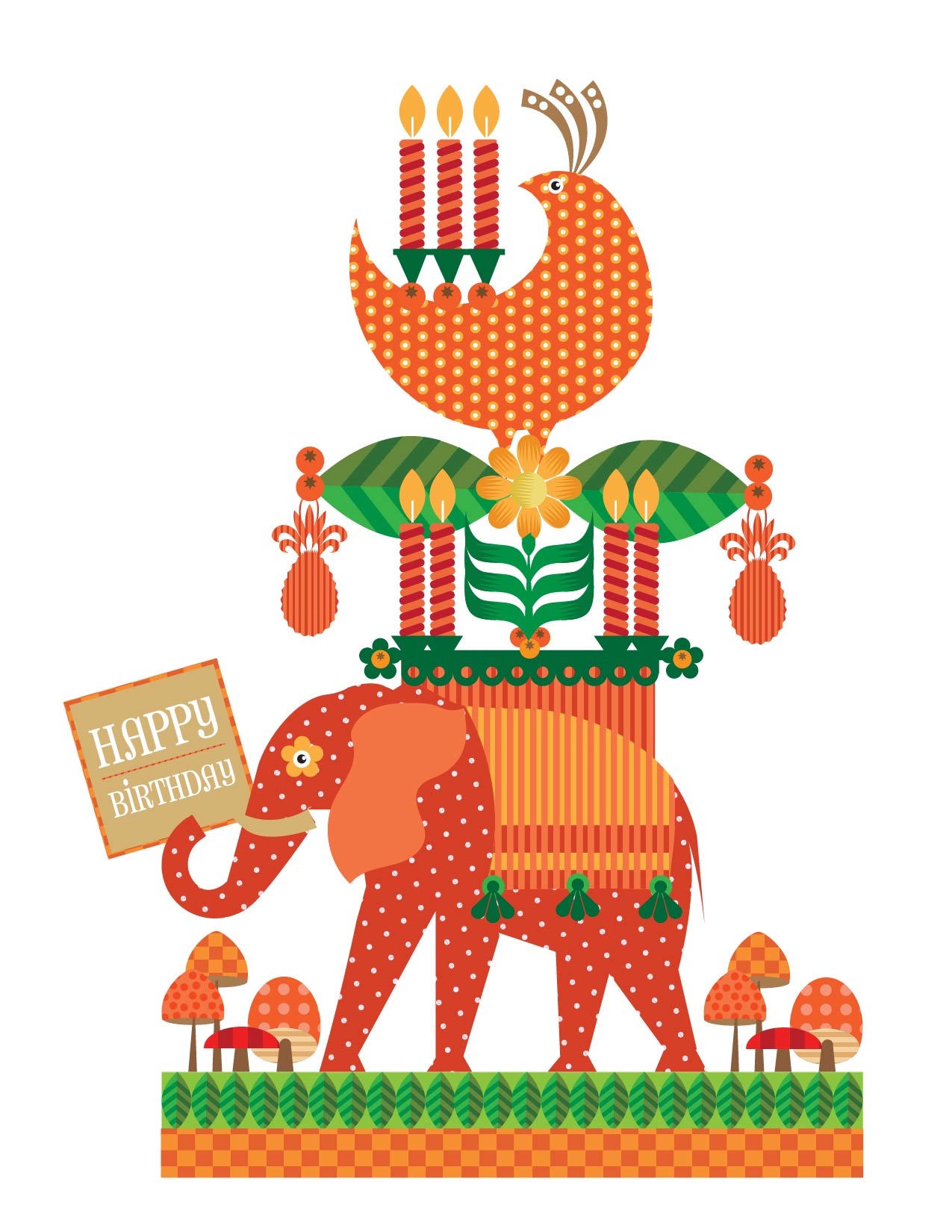 Happy Birthday #1 Q. Cassetti, 2015 Adobe Illustrator