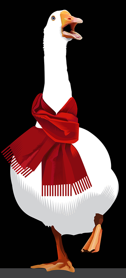 Advent 2015: Day One: Christmas Goose Q. Cassetti 2015