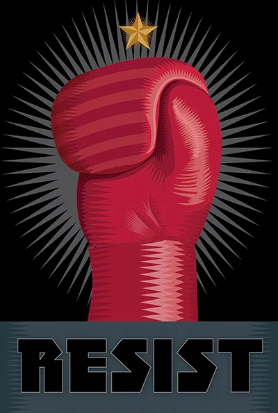 Week Two of Resistance Q. Cassetti, February 3, 2017 Adobe Illustrator.