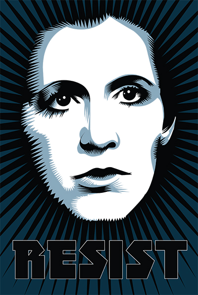 Week Nine of the Resistance Q.Cassetti 3.24.2017 Adobe Illustrator She Persisted