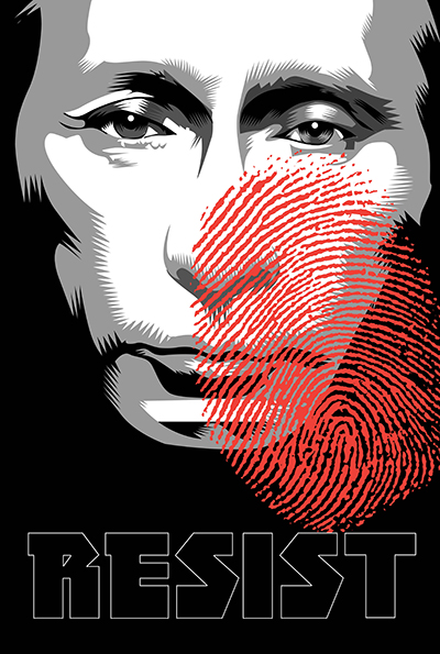 Russian Thumbprint Week Twenty Two of the Resistance Q.Cassetti 6 23.2017 Adobe Illustrator CC