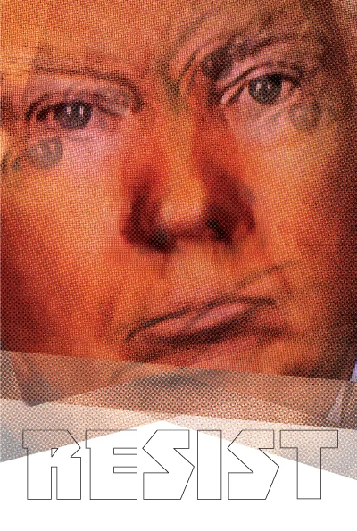 The Chaos President Week Thirty Four of the Resistance Q.Cassetti 9.12.2017 from photos taken from my television.