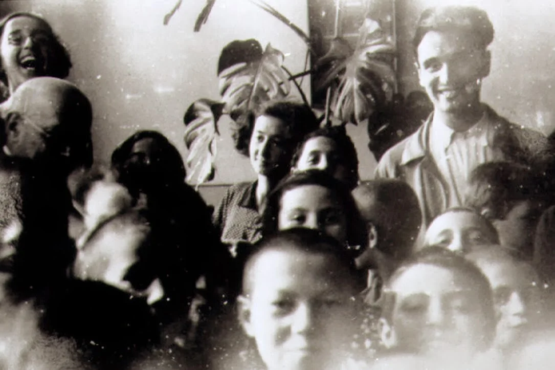 Misha, Korczak and the children sharing a joke.