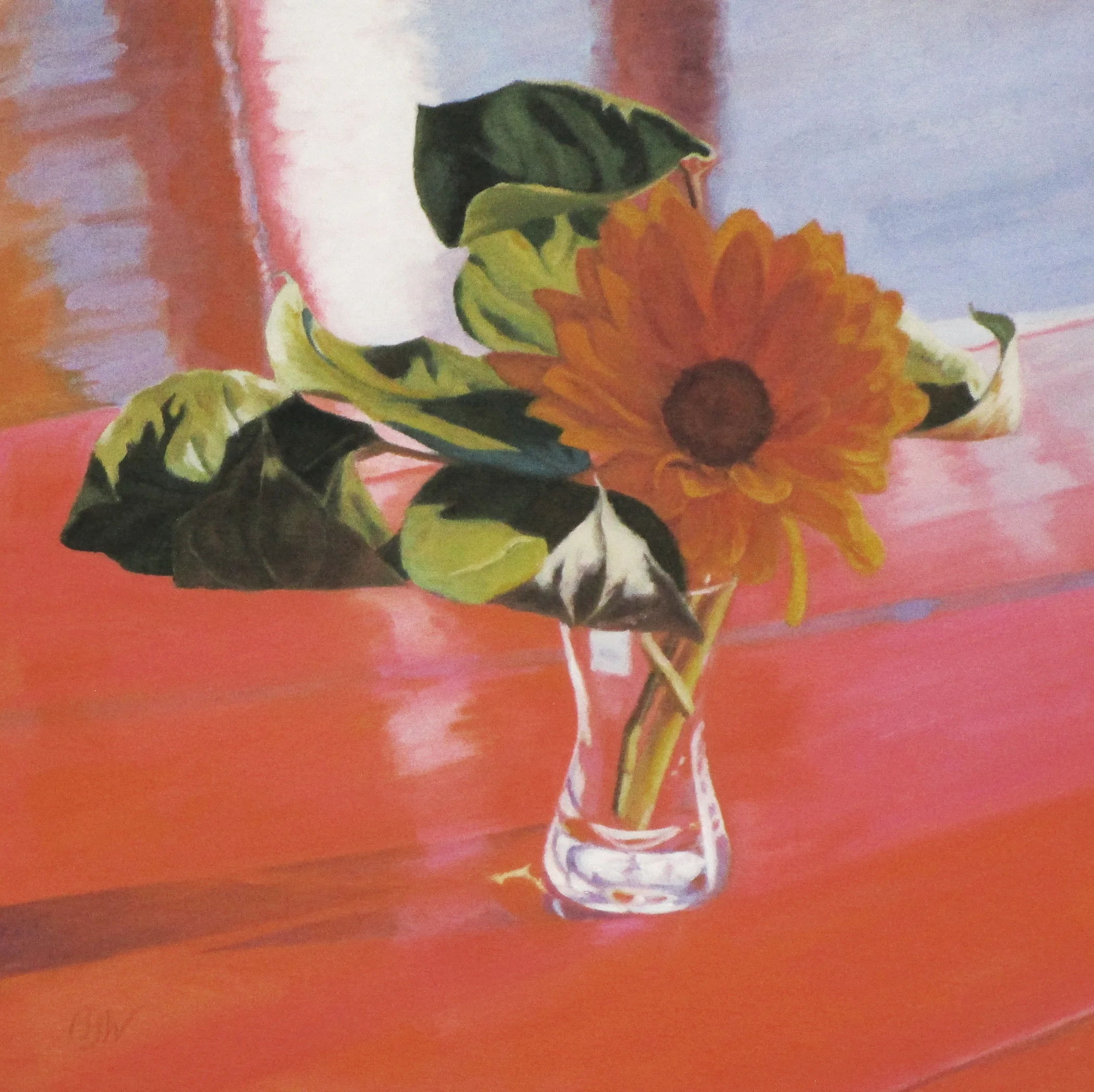 JohnsonWelty_Gerbera and Lemon Leaf_Oil_10%22x10%22_$595.jpg