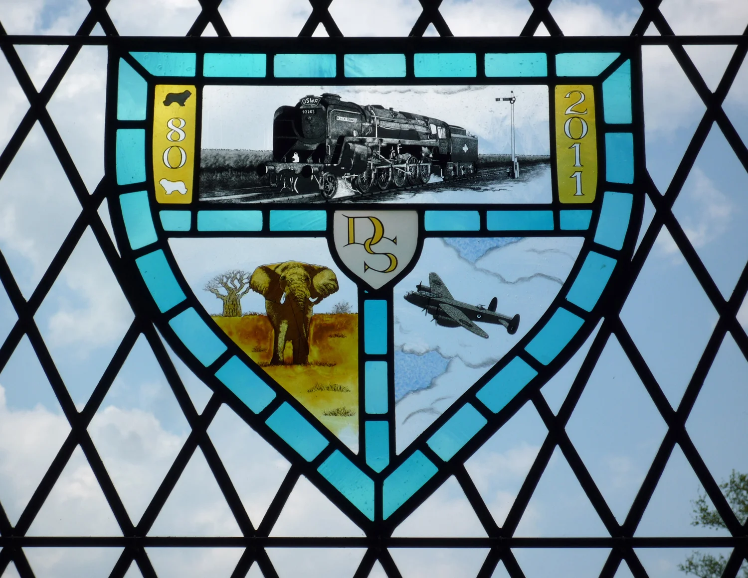 Shield for David Shepherd's 80th birthday.