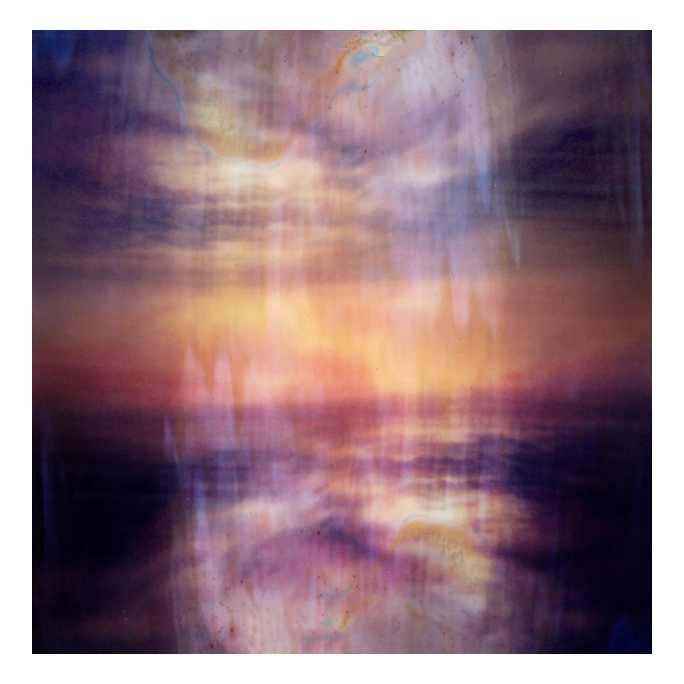 abstract sunset by the ocean Hasselblad instax