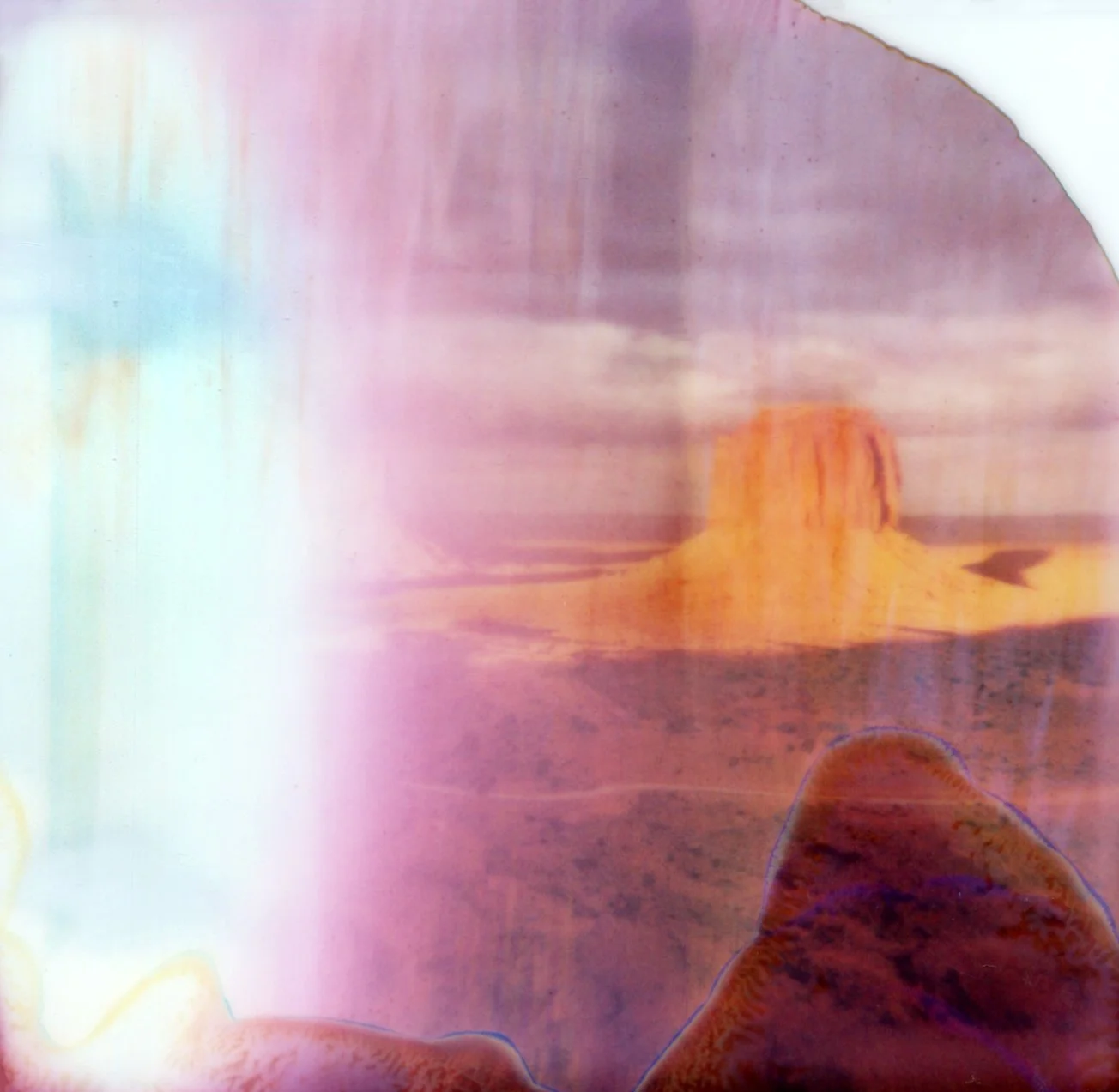 instax abstract landscape photograph taken with a hasselblad 500cm