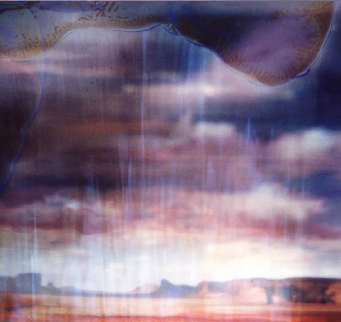 abstract landscape photography shot on Hasselblad with instax film instant film