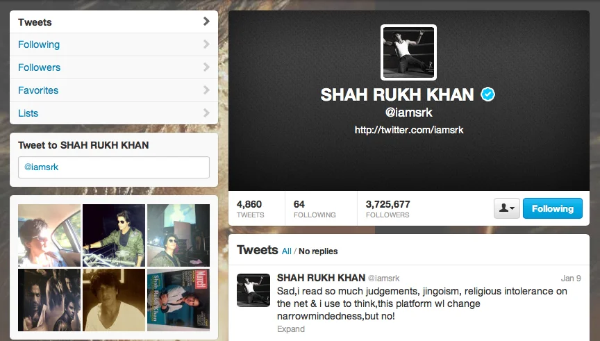 The actor who stopped tweeting back in January said he will not abandon the social networking site.