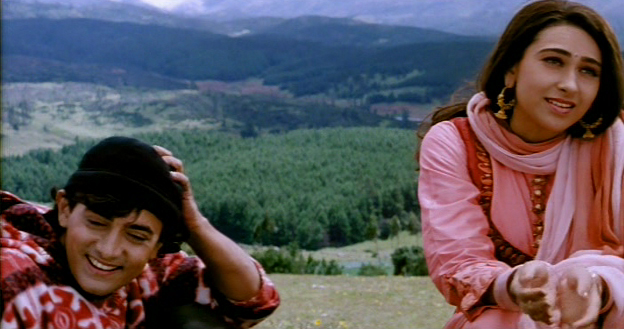 Aamir-Karisma in Raja Hindustani