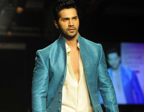 Varun Dhawan walks the ramp at a recent event