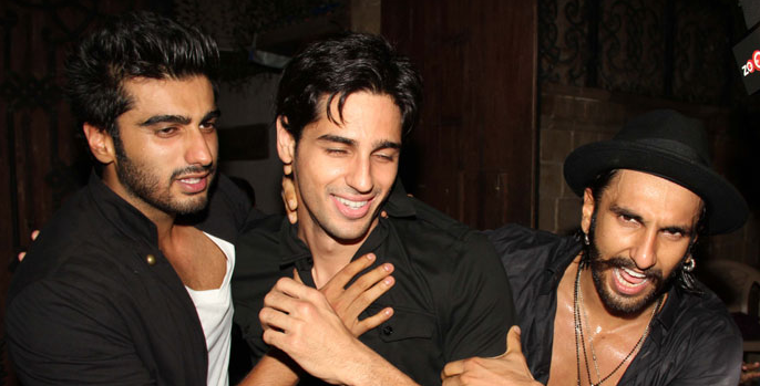 Arjun Kapoor, Sidharth Malhotra & Ranveer Singh