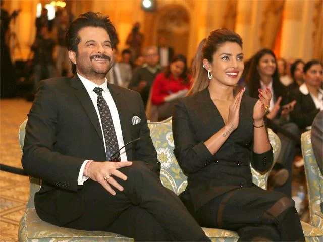 Anil Kapoor and Priyanka Chopra at the IIFA Press Meet in New York