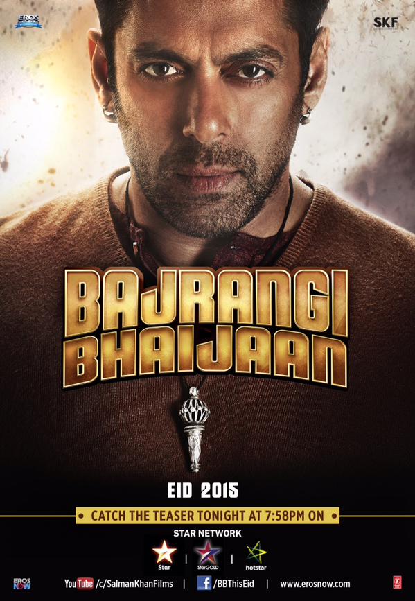The official poster of Bajrangi Bhaijaan