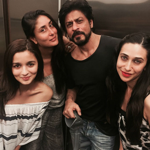 SRK, Alia, Karisma & Kareena at a recent bash