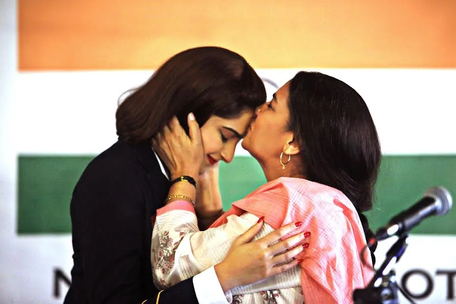 Sonam Kapoor and Shabana Azmi in a scene from Neerja
