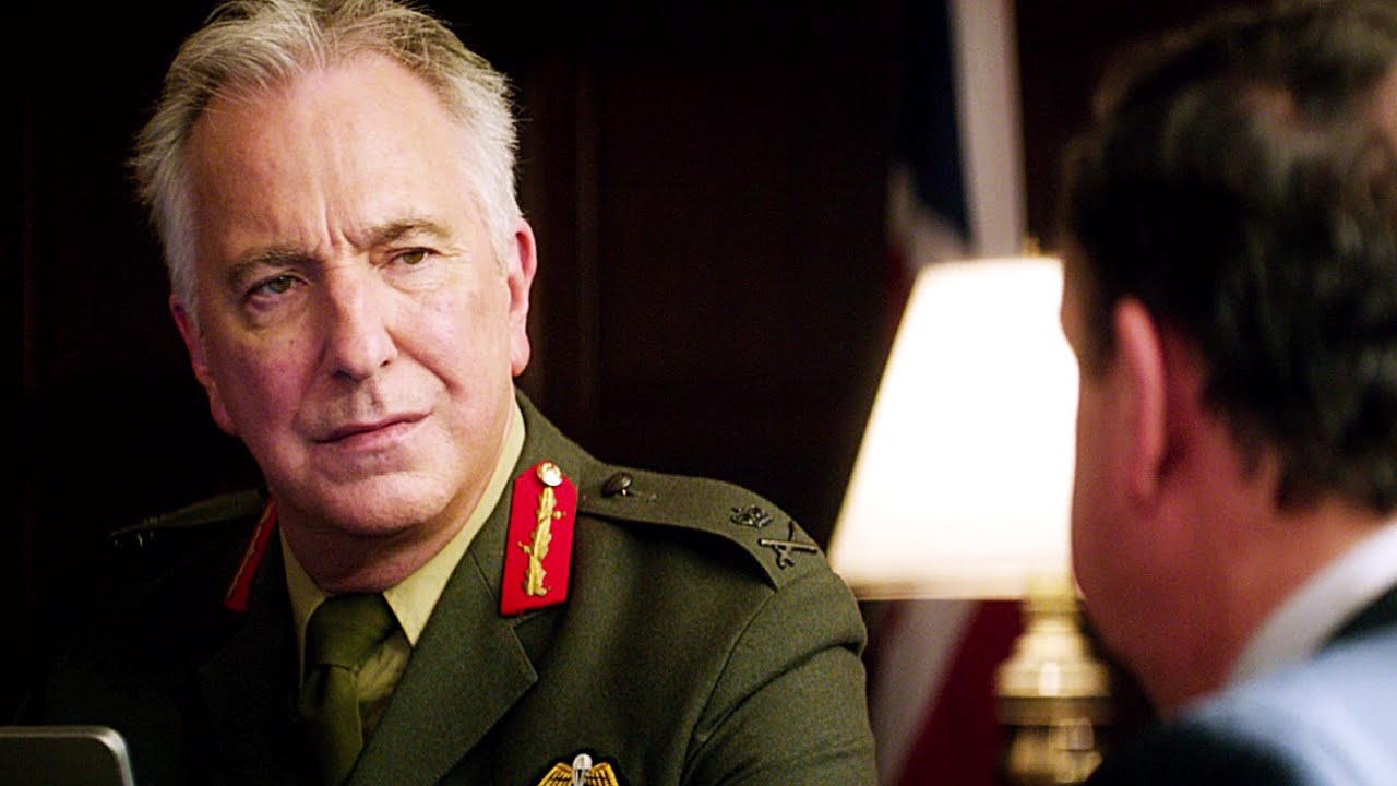 The late Alan Rickman as Lt General Benson is superb