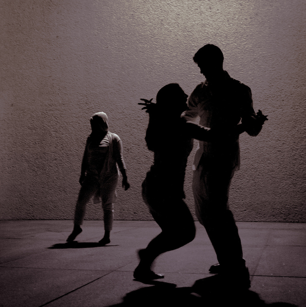 Holly Bass, Dance 1 , photo documentation of live performance, 2012, a guerilla performance with 30 non-professional volunteers.