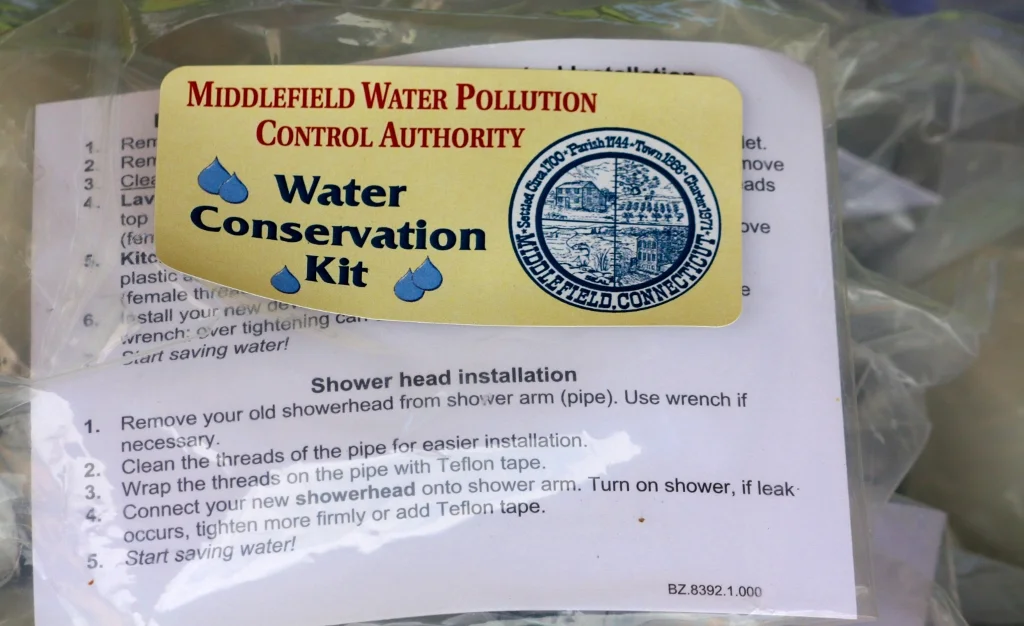 water conservation kits made available through Water Pollution Control Authority