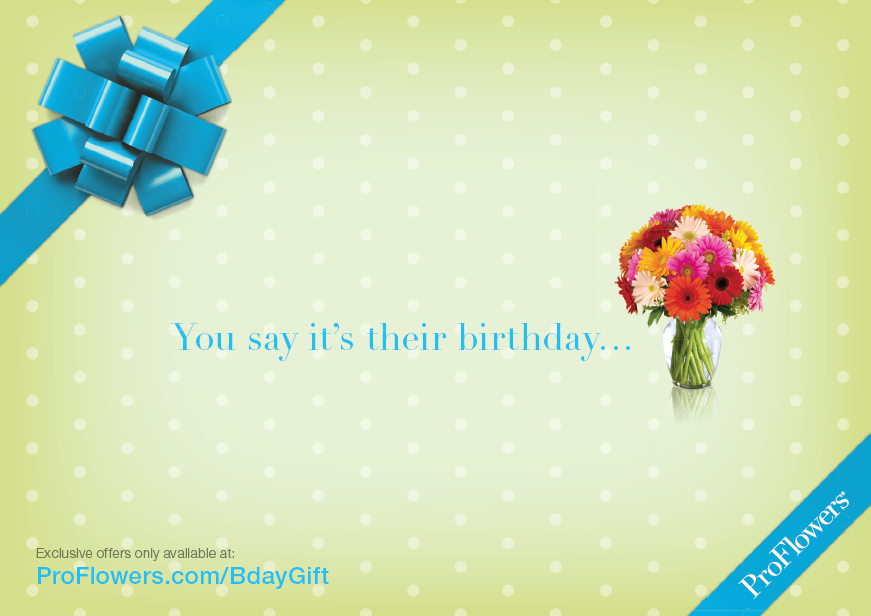 Birthday mailer