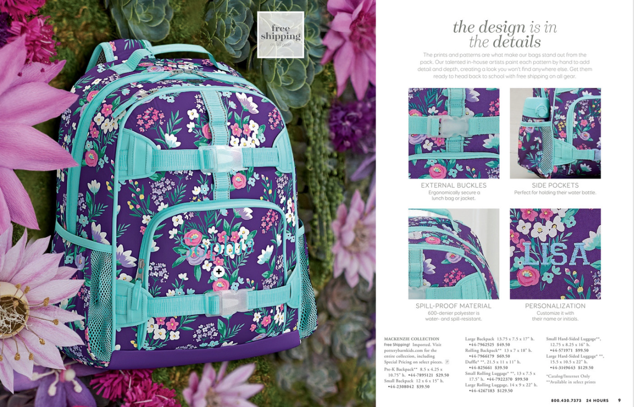 Pottery Barn Kids Summer catalog