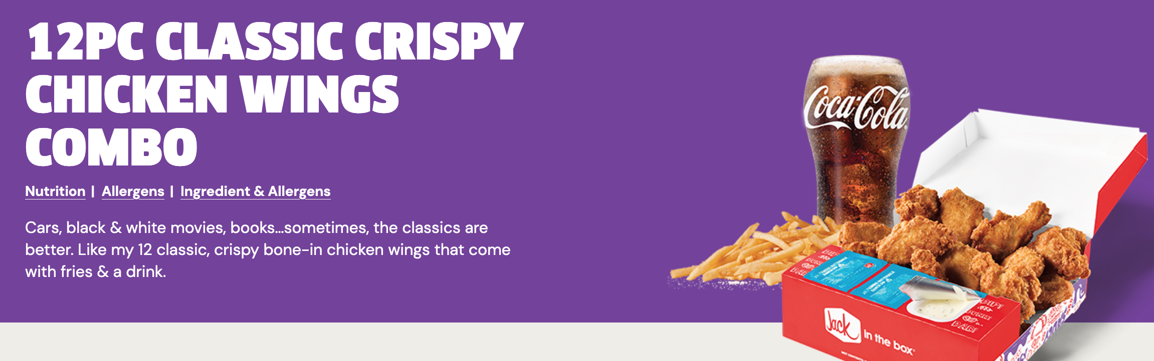Crispy Wings Product Description