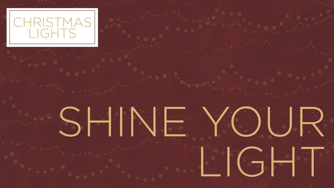 Christmas lights: Candlelight Service