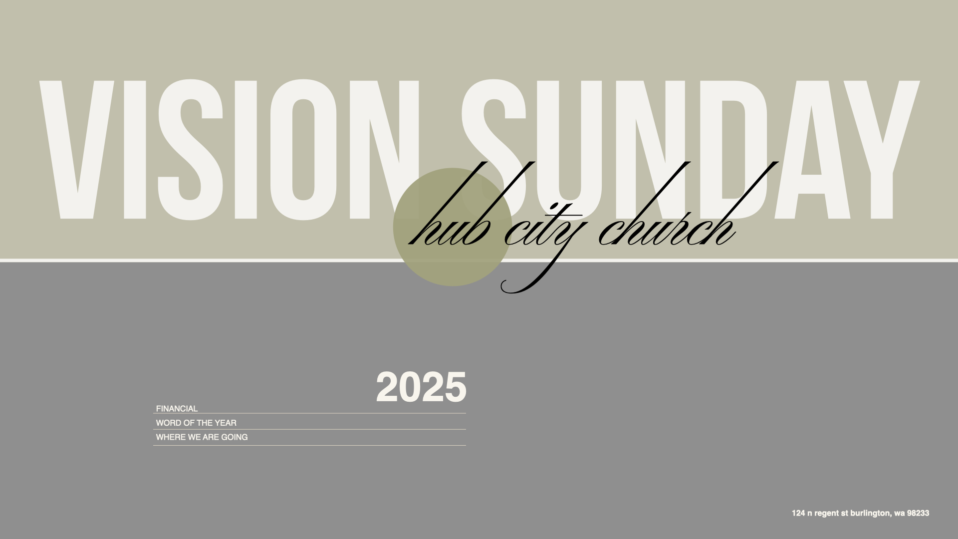 Vision Sunday 2025