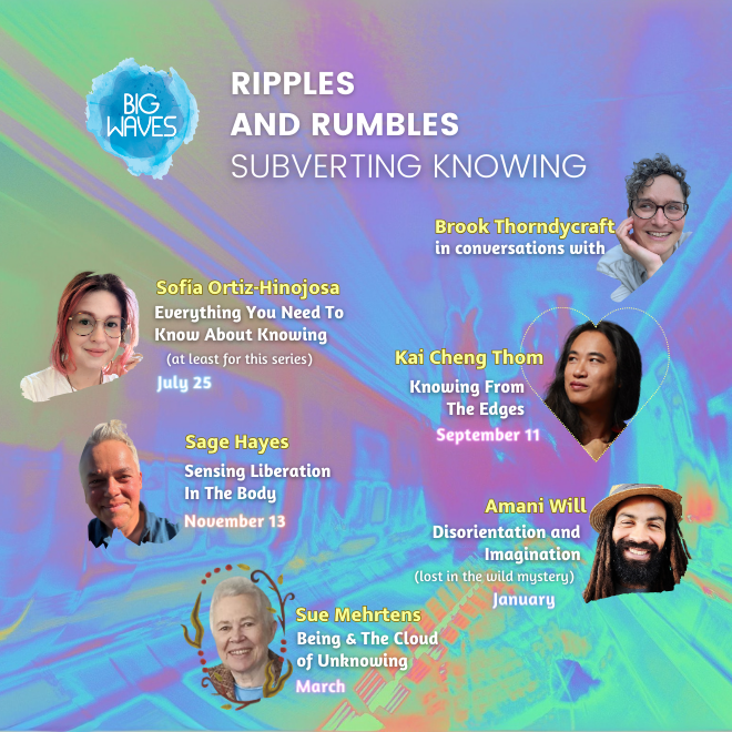 Ripples and Rumbles:  Subverting Knowing 